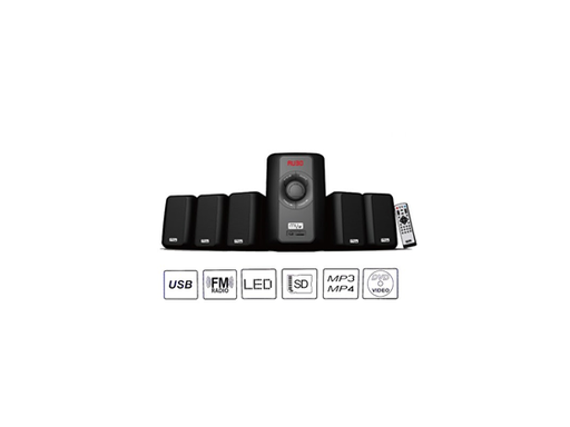 [89242] BOCINA MYO HT80, 5.1, BT V3.0, LECTOR SD/USB, PANTALLA LED,