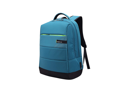 [87412] MOCHILA BESTLIFE AZUL CON CONECTOR USB TIPO C PARA CARGAR EN EL CAMINO, BB-3335GE-15.6''