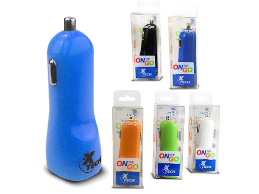 [83244] CARGADOR PARA CARRO XTECH, USB 1 AMP, (XTG-214)