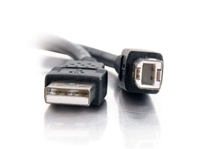 [77645] CABLE USB A/B AGILER, 10 PIES, NEGRO. PARA IMPRESORA.