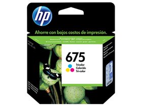 [71270] CARTUCHO HP 675 - CN691AL - TRICOLOR - 5ML - PARA IMPRESORA OFICEJET 4000 / 4400 / 4575