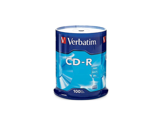 [90797] CDR VERBATIM CD-R 80MIN/700MB 52X 100PK