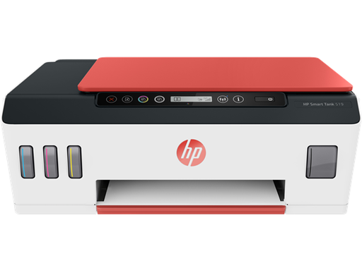[88339] IMPRESORA HP SMART TANK 519 - ALL IN ONE PRINTER- SISTEMA DE TINTA CONTINUA - INALAMBRICO - COLOR - PRINT SPEED BLACK: ISO, UP TO 11 PPM, DRAFT, UP TO 22 PPM. (12000 PAGINAS NEGRO) PRINT SPEED COLOR: ISO, UP TO 6 PPM, DRAFT, UP TO 16 PPM. (8000 PAGINAS COLOR) SCAN RESOLUTION, OPTICAL UP TO 1200 X 1200 DPI. COPY RESOLUTION: UP TO 1200 X 1200 DPI. USB. USA LOS CARTUCHOS GT53 - GT52, COLOR BLANCA CON NARANJA