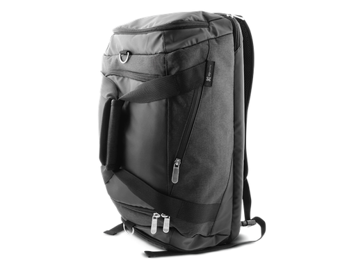 [88483] BULTO DE NOTEBOOK 15.6" KLIPX KONOV, CONVERTIBLE 3 EN 1, MULTIPLES BOLSILLOS Y COMPARTIMENTOS, GRIS (KNB-805GR)
