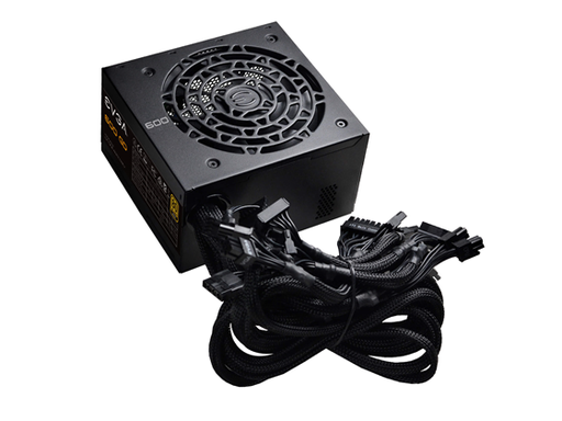 [89683] POWER SUPPLY EVGA 600 GD, 80+ GOLD, 100 - 240 VAC, 10 / 5A, 50 - 60 HZ, 24 PIN X1 - 8 PIN (CPU) X1  - 8 PIN PCI-E - SATA X6 - 4 PIN X3 - FLOPPY X1 (100-GD-0600-V1)