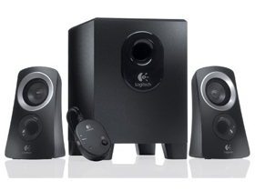 [66096] BOCINA LOGITECH Z313 2.1 CHANNEL  25 WATTS SPEAKER SYSTEM CON SUBWOOFER, - BLACK