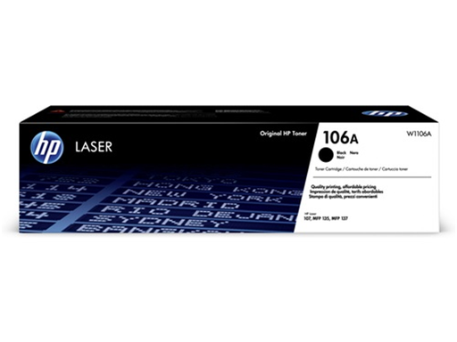 [91408] TONER HP 106A - W1106A - NEGRO - 1,000 PAGINAS - PARA IMPRESORAS LASERJET