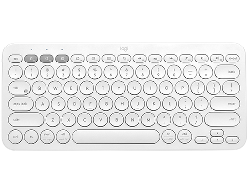 [93009] TECLADO LOGITECH MULTI-DISPOSITIVO K380 SPA COLOR BLANCO, BLUETOOTH CLASSIC 3.0, RADIO DE ACCION INALAMBRICO 33 PIES, COMPATIBLE CON MICROSOFT WINDOWS Y MAC OS.