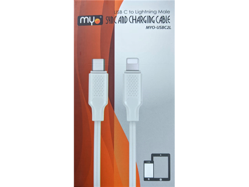 [91471] CABLE MYO USB C MACHO, A LIGHTNING (MYO-USBC2L)