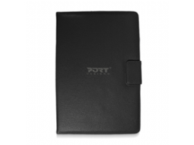 [74215] COVER PORT DETROIT IV PARA TABLETA 7" CIERRE MAGNETICO, DOBLE BANDA ELASTICA, POSICION AJUSTABLE, NEGRO.
