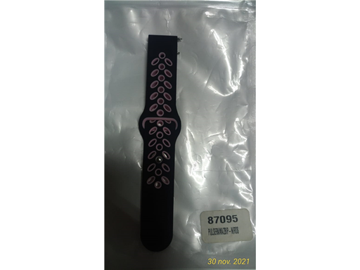 [87095] PULSERA DEPORTIVA PARA AMAZFIT BIP, NEGRO/ROSADO (PULSERAMAZBIP-N/ROS)
