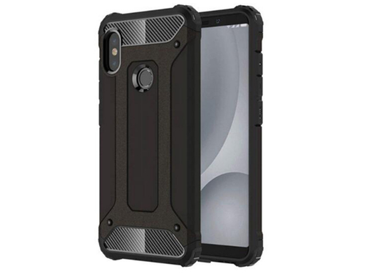 [86702] COVER PARA XIAOMI MI A2 LITE, HARD CASE NEGRO - FIBRA CARBONO (FUNDAXMIA2L-BKCF)