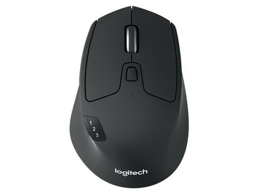 [92362] MOUSE LOGITECH M720 TRIATHLON INALAMBRICO OPTICO, 1000DPI, 8 BOTONES, 3 CANALES, RECEPTOR USB, NEGRO, ERGONOMICO.