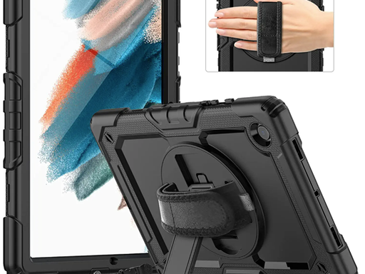 [93174] COVER TIMECITY PARA SAMSUNG GALAXY TAB A8 CASE 10.5'' 2022, PROTECCIÓN DURADERO Y RESISTENTE, PROTECTOR DE PANTALLA,SOPORTE GIRATORIO 360, CORREA DE MANO