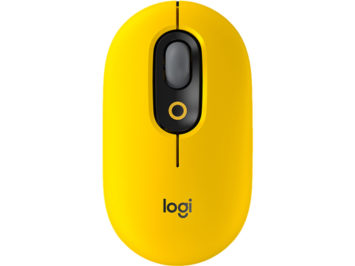 [93736] MOUSE LOGITECH MOUSE POP MOUSE WITH EMOJI COLOR BLAST YELLOW (AMARILLO), OPTICO BLUETOOTH, COMPATIBLE CON RECEPTOR USB LOGI BOLT, 4 BOTONES, 1 PERSONALIZABLE SOFTWARE EMOJIS, VELOCIDAD DEL MOUSE AJUSTABLE ENTRE 1000 A 4000 DPI, DURACION HASTA 24 MESES BATERIA, PESO 82 GRAMOS, COMPATIBLE CON MACOS 10.15, WIN 10 Y POSTERIORES.