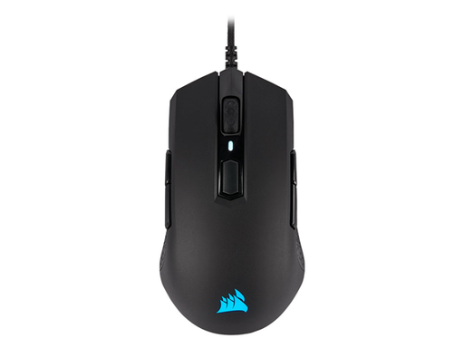 [90017] MOUSE CORSAIR M55 RGB PRO AMBIDIESTRO, OPTICO USB, 8 BOTONES PROGRAMABLE, VELOCIDAD 12400 DPI, ICUE, NEGRO (CH-9308011-NA)