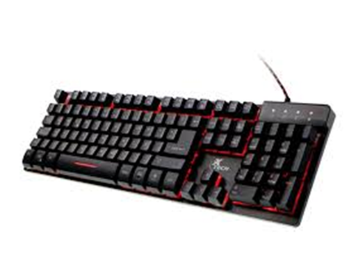 [86414] TECLADO GAMER XTECH XTK-520S, USB, ESPAÑOL, MULTIMEDIA, LUZ DE FONDO 3 COLORES