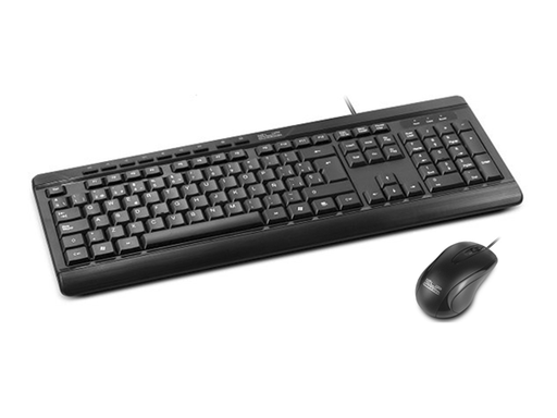 [85511] TECLADO MOUSE KLIPX, ALÁMBRICO, OPTICAL MOUSE, ESPAÑOL
