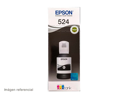 [90725] BOTELLA DE TINTA EPSON T524 NEGRO T524120 PARA IMPRESORAS L5150, L5160, L6490
