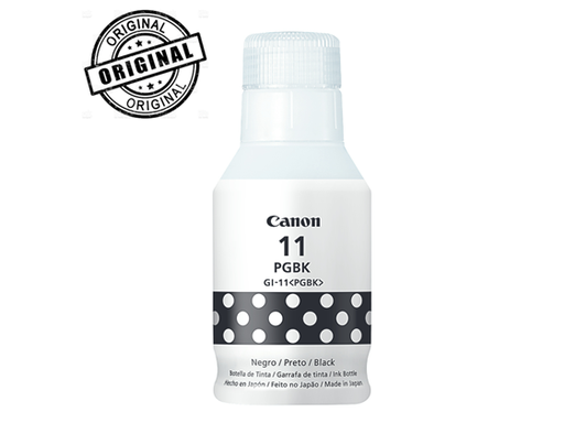 [90753] BOTELLA DE TINTA CANON GI-11 NEGRO, 170ML, COMPATIBLE CON IMPRESORA: G2160, G2170, G3160