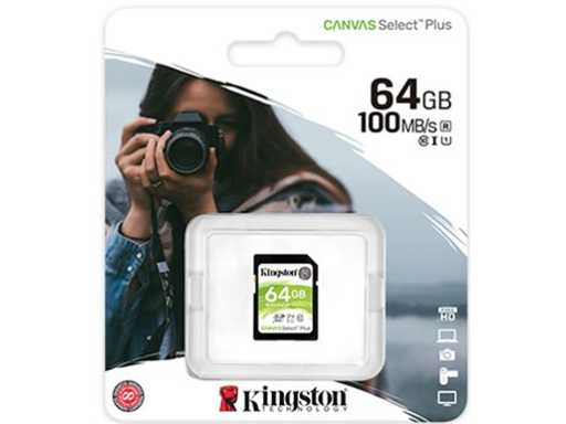 [88862] MEMORIA SD 64GB KINGSTON, SDXC, UHS-I, CLASE 10