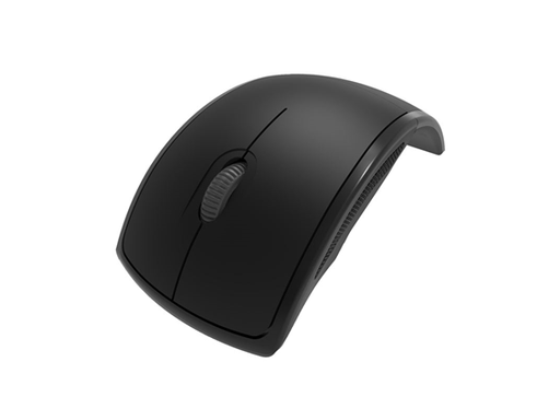 [90632] MOUSE INALAMBRICO KLIPX LIGHTFLEX, PLEGABLE 3 BOTONES 2.4 GHZ, 1000 DPI, NEGRO (KMW-375BK)