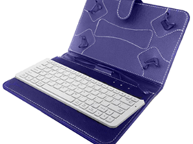 [75916] COVER AGILER CON TECLADO USB PARA TABLETA, 7",  TIPO PIEL, AZUL (AGI-7950B)