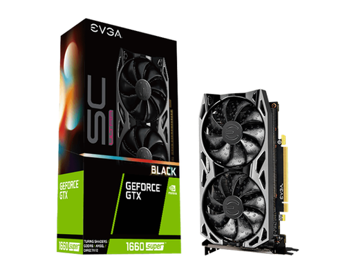 [91974] TARJETA DE VIDEO EVGA GEFORCE GTX 1660 SUPER SC ULTRA BLACK GAMING, 06G-P4-1066-KR, 6GB GDDR6, DUAL FAN, METAL BACKPLATE