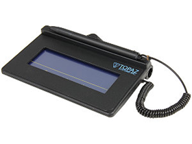 [77096] LECTOR DE FIRMA TOPAZ SIGNATURE LITE 1X5 LCD SIGNATURE PAD USB, NO BACK LIT ( T-L460-HSB-R ) .