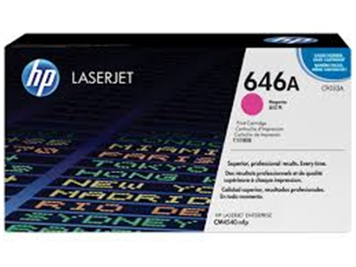 [86682] TONER HP 646A - CF033A - MAGENTA - 12,500 PAGINAS - PARA IMPRESORA COLOR LASERJET ENTERPRISE - CM4540F