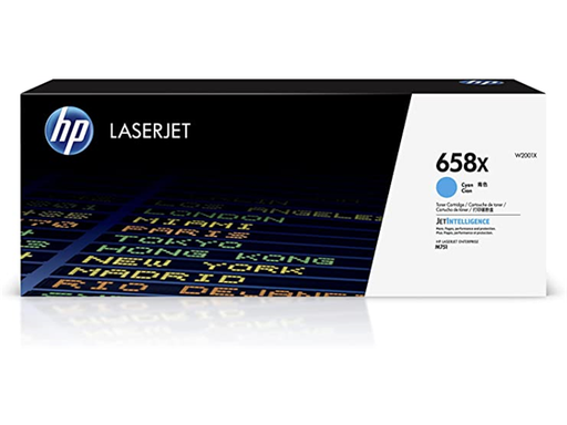 [92523] TONER HP 658X - W2001X - CYAN - 28,000 PAGINAS - PARA IMPRESORA COLOR LASERJET - M751N - M751DN