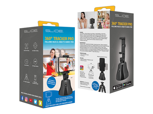[90696] SLIDE VLOGGING KIT TRÍPODE SMART (INTELIGENTE) PORTABLE PARA CELULARES  UNIVERSAL, ROTACIÓN 360, SEGUIMIENTO DE OBJETOS, SEGUIMIENTO DE LA CARA, DISPARO INTELIGENTE, DETECCIÓN AUTOMÁTICA DE ROSTROS CON IA, MODOS HORIZONTAL Y VERTICAL, FUNCIONA CON TODAS LAS APLICACIONES DE TERCEROS COMO: FACEBOOK, INSTAGRAM, SNAPCHAT, TIK-TOK, TWITTER, COMPATIBLE CON APPLE IOS Y GOOGLE PLAY, SOPORTE UNIVERSAL DE 1/4 ”SE CONECTA FÁCILMENTE A TRÍPODES Y SOPORTES, FUNCIONA CON 3 PILAS "AA" (NO INCLUIDAS), ADMITE TELÉFONOS MÓVILES DE 2,2 "A 3,94", (VL210)