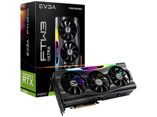 [92336] TARJETA DE VIDEO EVGA GEFORCE RTX 3080 12GB FTW3 ULTRA GAMING, 12GB GDDR6X, ICX3 TECHNOLOGY, ARGB LED, METAL BACKPLATE, LHR