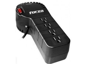 [75964] REGULADOR DE VOLTAJE FORZA 1000VA, REGLETA DE 4 SALIDAS - 110V/500W/100J, 2XRJ11/45(IN,OUT), INDICADORES LED DE ESTADO. TEMPORIZADOR DE 2/10/30 SEGUNDOS, FVR-1001.