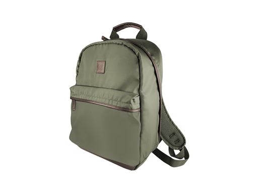 [90645] BULTO DE NOTEBOOK KLIPX BERNA 15.6" TIPO MOCHILA, HASTA 27 LIBRAS, VERDE OLIVO (KNB-406GN)