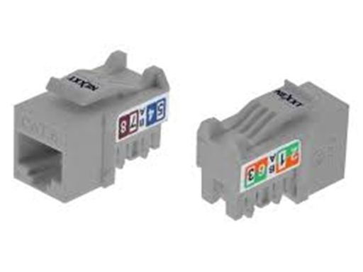 [86744] JACK MINI KEYSTONE UNSHIELDED NEXXT CAT6 TIPO 110 GRIS (PCGKJC6TYRJGR)