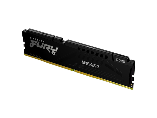 [93337] MEMORIA 16GB (1RX16GB) KINGSTON, P/DESKTOP, 5600MT/S DDR5 CL40 DIMM FURY BEAST BLACK XMP. NON-ECC UNBUFFERED DIMM (SINGLE MODULE) 1RX16 40-40-40 1.25V 288-PIN 16GBIT
