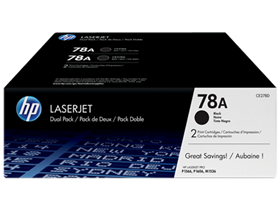 [75289] TONER HP 78AD - CE278AD - NEGRO - DOBLE CANTIDAD - 4,200 PAGINAS - 2 X 2100 - PARA IMPRESORA PRO - M1536, M1537, M1538, M1539, P1566, P1606