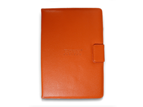 [74216] COVER PORT DETROIT IV PARA TABLETA 10.1" CIERRE MAGNETICO, DOBLE BANDA ELASTICA, POSICION AJUSTABLE, NARANJA.