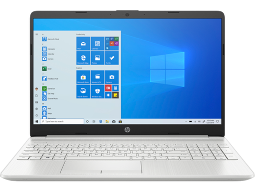 [91630] LAPTOP HP 15T-DW300 - 15.6" FHD - I5 1135G7 2.4 GHZ, 12GB, 512GB M2 PCIE SSD - W10 HOME - INTEL UHD GRAPHICS - BT 4.2 / WIFI AC, LECTOR DE HUELLAS, LECTOR DE TARJETA, 1X USB TYPE C, 2X USB 3.1, 1X HDMI, 3.5" AUDIO JACK,  NATURAL SILVER - ENGLISH