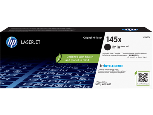 [93571] TONER HP - 145A - W1450A - NEGRO - 3,800 PAGINAS - PARA IMPRESORA LASERJET 3003DN - 3003DW - 3103FDW - 3103FDN