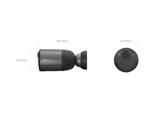 [91995] CAMARA CON BATERIA INTERIOR/EXTERIOR MARCA EZVIZ, MODELO BC1C,  32GB EMMC (INCORPORADA), 1920 X 1080P, DETECTOR DE MOVIMIENTO, IR 30MTS, CHARLA BIDIRECCIONAL, ALERTA DE VOZ, IP66, WIFI 2.4GHZ, H.265, NEGRO (CS-BC1C-AO-2C2WPBDL).