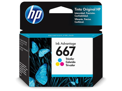 [89193] CARTUCHO HP 667 - 3YM78AL  - COLOR - 2ML - PARA IMPRESORA INK ADVANTAGE 1275 / 2375 / 2775 / 6475
