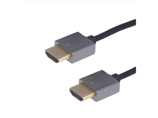 [92815] CABLE HDMI A HDMI SLIM ARGOM, 6 PIES, NEGRO, SOPORTA RESOLUCION 4K Y 3D.
