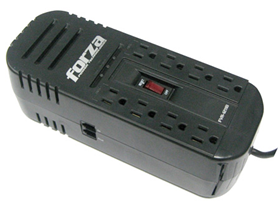 [75965] REGULADOR DE VOLTAJE FORZA 1200VA, REGLETA 8 SALIDAS - 110V/600W/320J, 2XRJ11(IN,OUT), INDICADORES LED DE ESTADO, TEMPORIZADOR DE 2/10/30 SEGUNDOS, FVR-1211B
