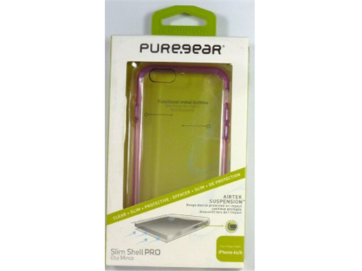 [83348] COVER PUREGEAR PARA IPHONE 6S, IPHONE 6, TRANSPARENTE, ROSADO.