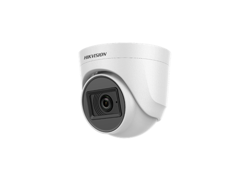 [93780] CAMARA DE VIGILANCIA HIKVISION, ANALOGA, DOMO, 2MP, TORRETA FIJA, (1920 1080), EXIR 2.0 (20M), IR. MICROFONO, AUDIO VIA COAXIAL