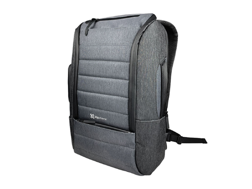 [90640] BULTO DE NOTEBOOK KLIPX KRUISER 15.6" TIPO MOCHILA, ANTI ROBO, PUERTO DE CARGA USB, HASTA 32 LIBRAS, GRIS/AZUL (KNB-901GB)