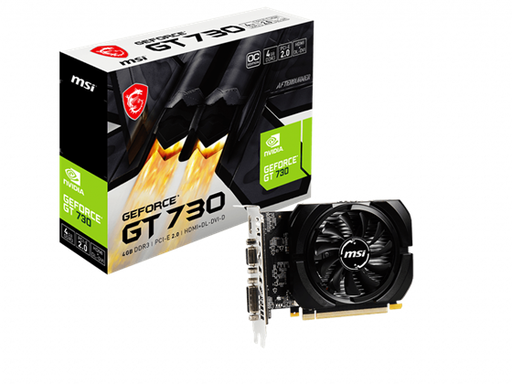 [91359] TARJETA DE VIDEO MSI NVIDIA GEFORCE GT 730 4GB DDR3 PCI EXPRESS 2.0 X16 VIDEO CARD N730K-4GD3/OCV1