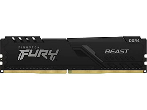 [93331] MEMORIA 16GB (1X16GB) KINGSTON, P/DESKTOP, 3200MT/S DDR4 CL16 DIMM FURY BEAST BLACK. NON-ECC UNBUFFERED DIMM (SINGLE MODULE) 1RX8 16-20-20 1.35V 288-PIN 16GBIT